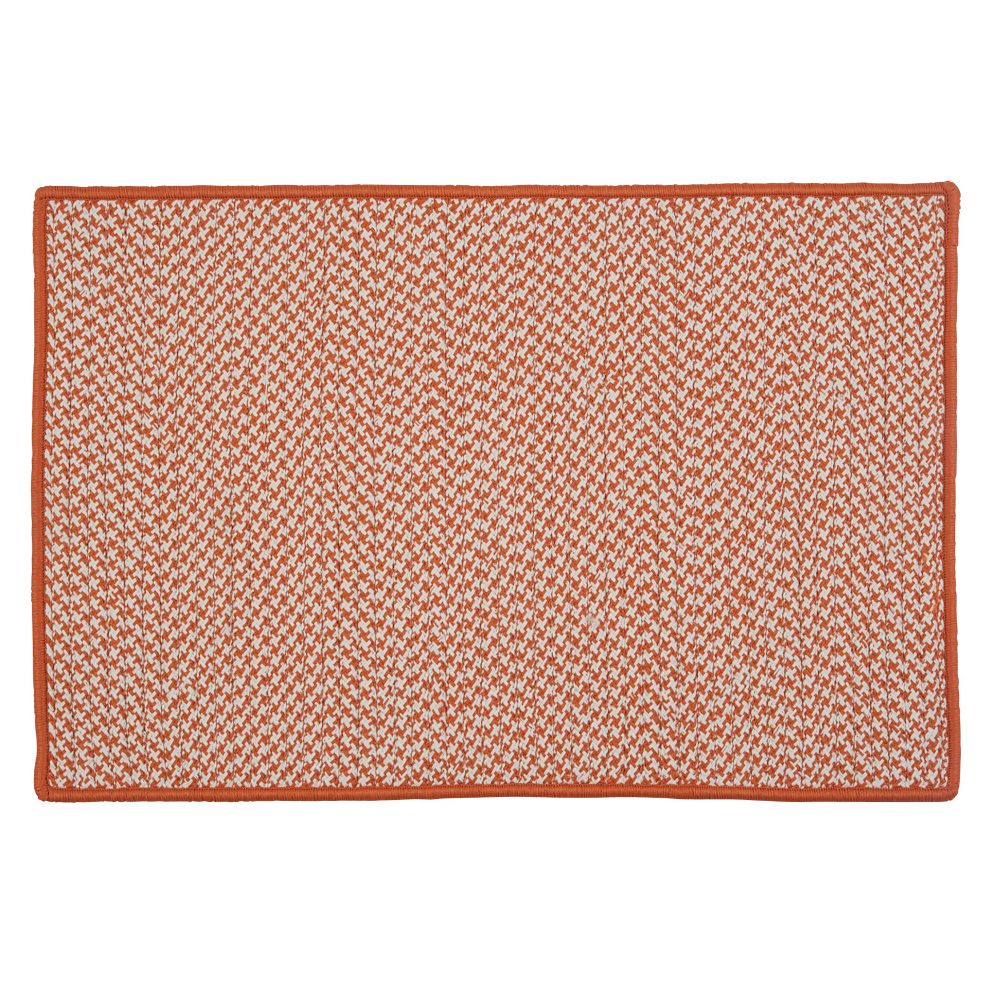 Colonial Mills TT19 Houndstooth Doormats - Orange 26" x 40"